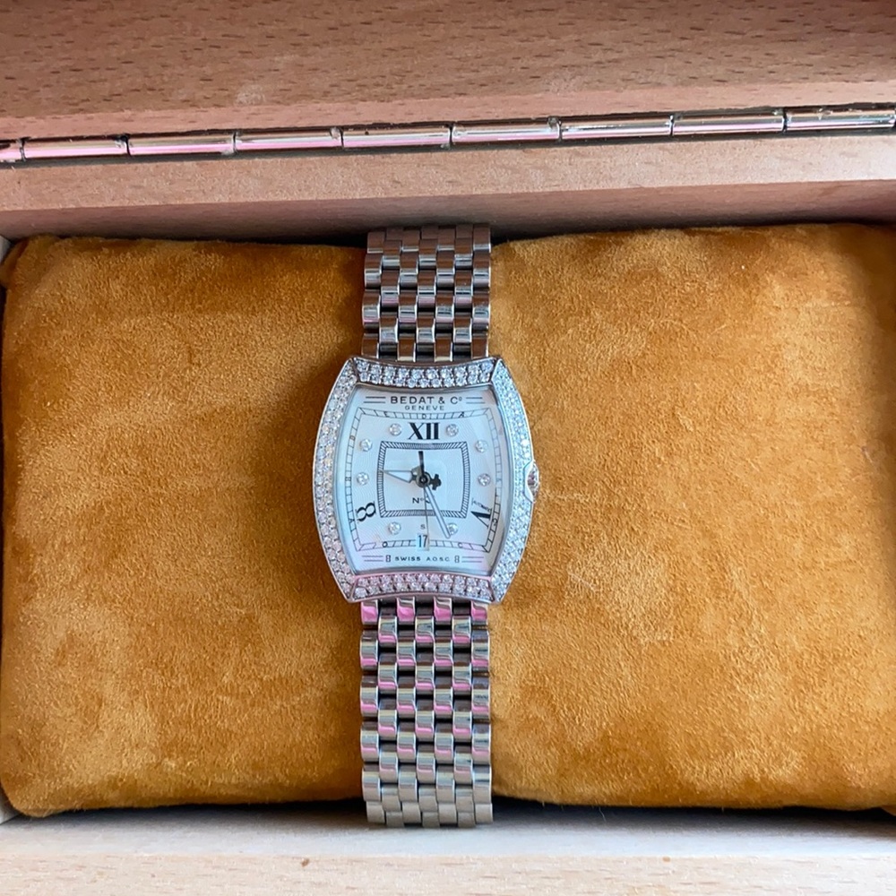 Bedat & Co No. 3 diamond bezel watch
